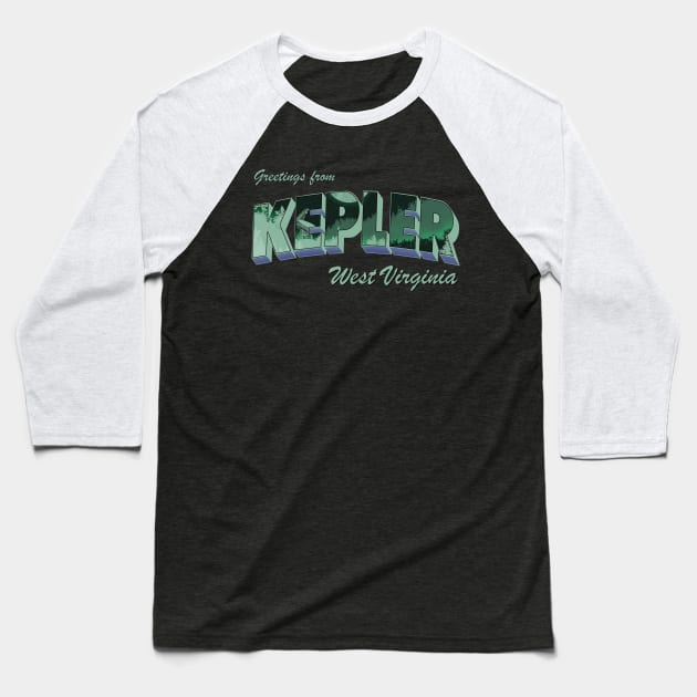 Keep Kepler Weird (Inverse) Baseball T-Shirt by HeroInstitute